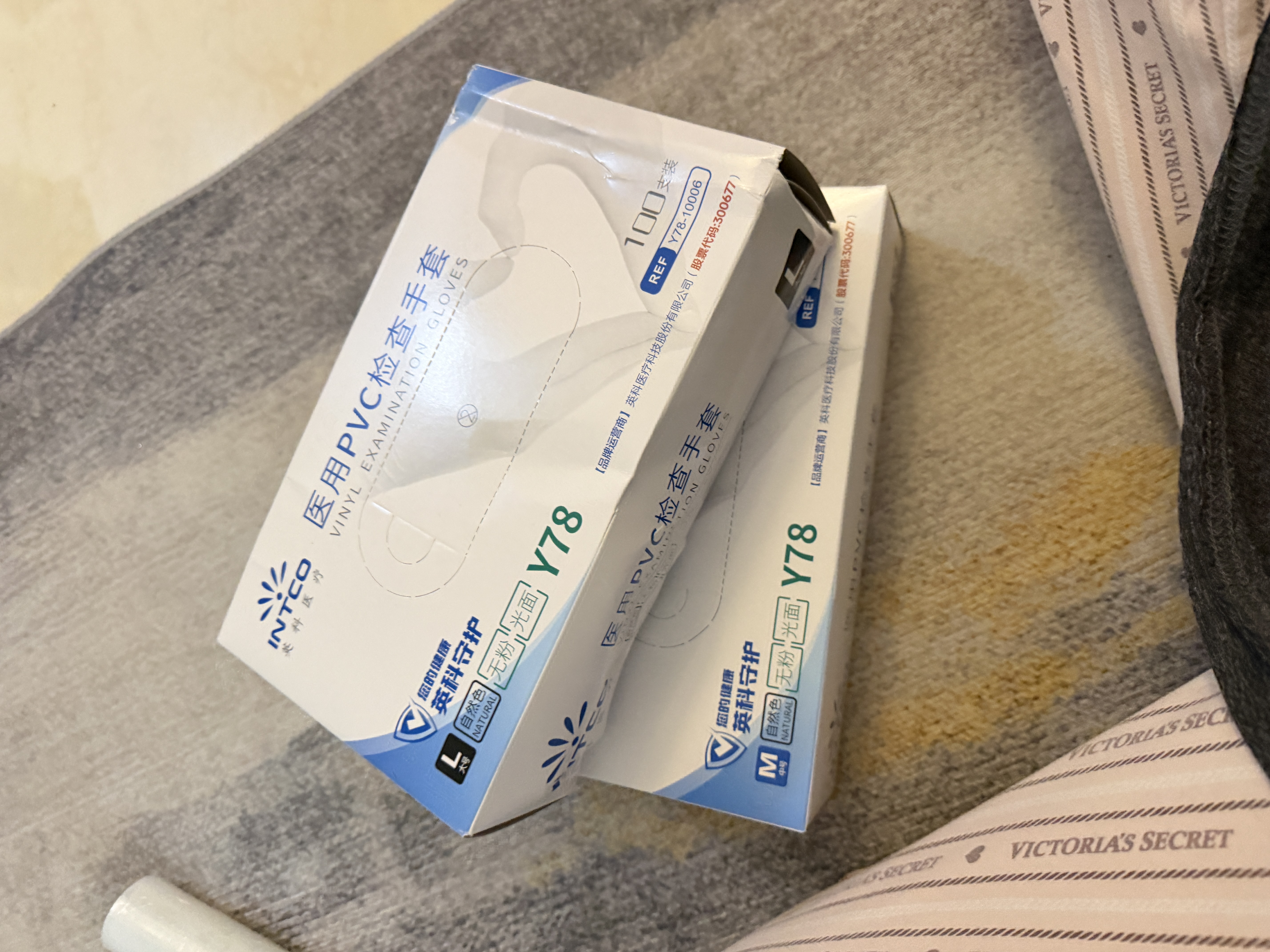 英科医疗 一次性手套PVC手套100只中码厨房洗碗餐饮家务防水家务检查手套 实拍图
