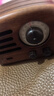 猫王收音机猫王音响小王子无线便携式蓝牙音响桌面原木质复古迷你小音箱 胡桃木 节日礼物送男生女生 实拍图