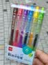 得力(deli)【热门商品】彩色按动中性笔 6色中性笔 0.5mm子弹头学生中性笔水笔签字笔 6支/盒SA503 实拍图