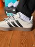 adidas「T头鞋」VL COURT复古休闲板鞋德训鞋男女阿迪达斯轻运动 灰色/黑色/红色 (推荐女生选小半码)   40 实拍图