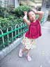 ASK JUNIOR女童裤子夏季中大童时尚碎花满印短裤小清新裙裤沙滩风 花色 140 实拍图