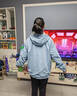 贵人鸟双面穿外套男春秋季新款美式工装连帽夹克男上衣服 米色 L 晒单实拍图