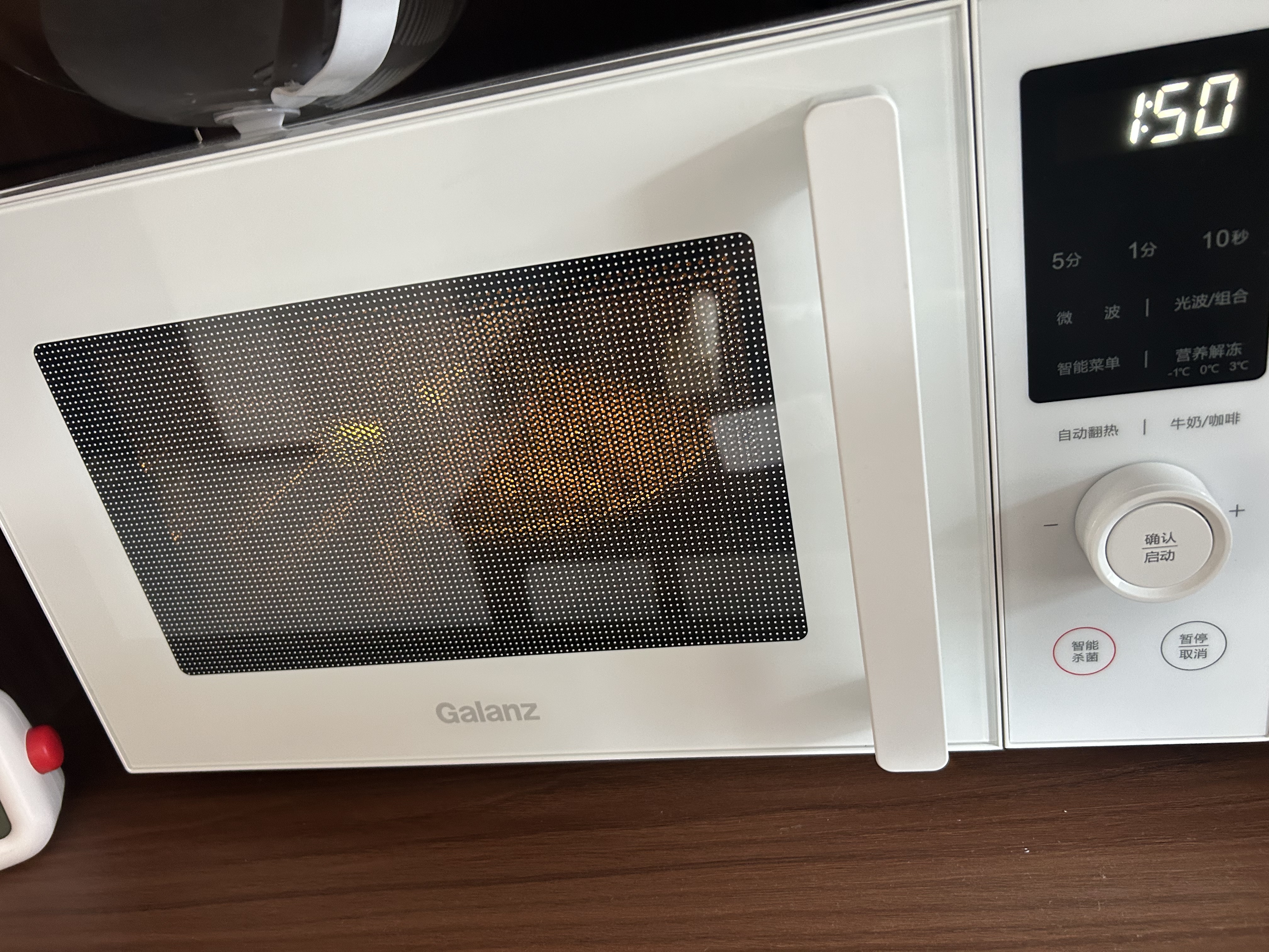 格兰仕（Galanz）微波炉家用不锈钢内胆23升800瓦高颜值小森林系列智能便捷微波炉烤箱一体机XRA(W0) 实拍图