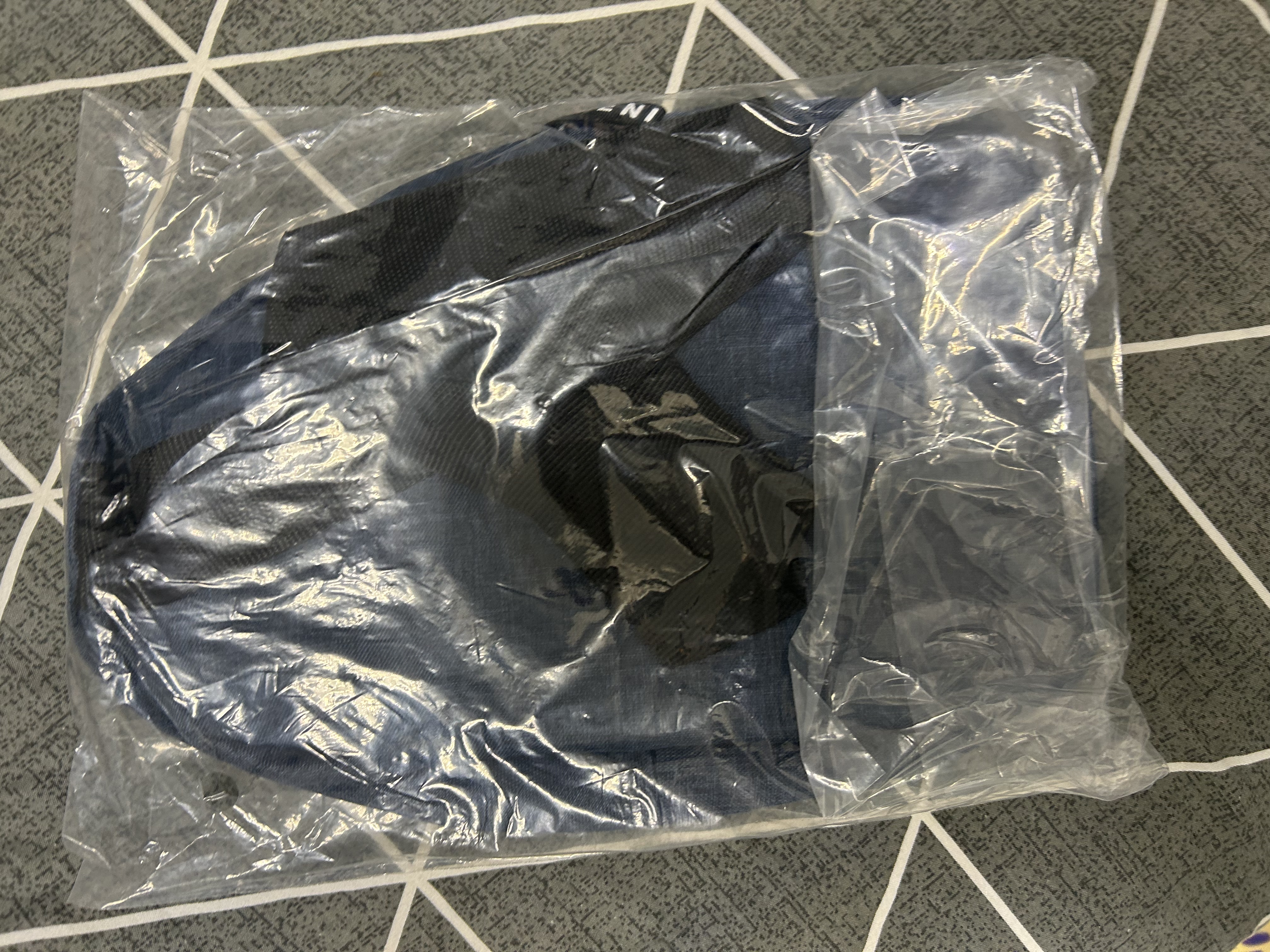 男士胸包户外运动小挎包休闲时尚牛津布单肩斜挎包男包胸前小背包 蓝色BJ506-1 实拍图