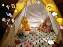 小斑鸠（little dove） 儿童帐篷室内游戏屋 公主房男女孩床上城堡海洋球池印第安玩具屋 静谧森林(含棉垫) 送线球灯串 实拍图