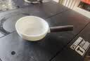 茶漏茶滤羊脂玉白瓷茶叶过滤网泡茶神器公道杯一体滤茶器茶具配件 羊脂玉侧把茶漏 实拍图