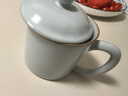 雅瓷汝窑茶杯陶瓷泡茶杯带盖办公会议杯子家用喝水杯礼盒装养正杯 汝窑养正杯 实拍图