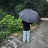 C'mon 全自动晴雨伞三折大号防紫外线防晒太阳伞遮阳伞男士自动伞 黑色 实拍图