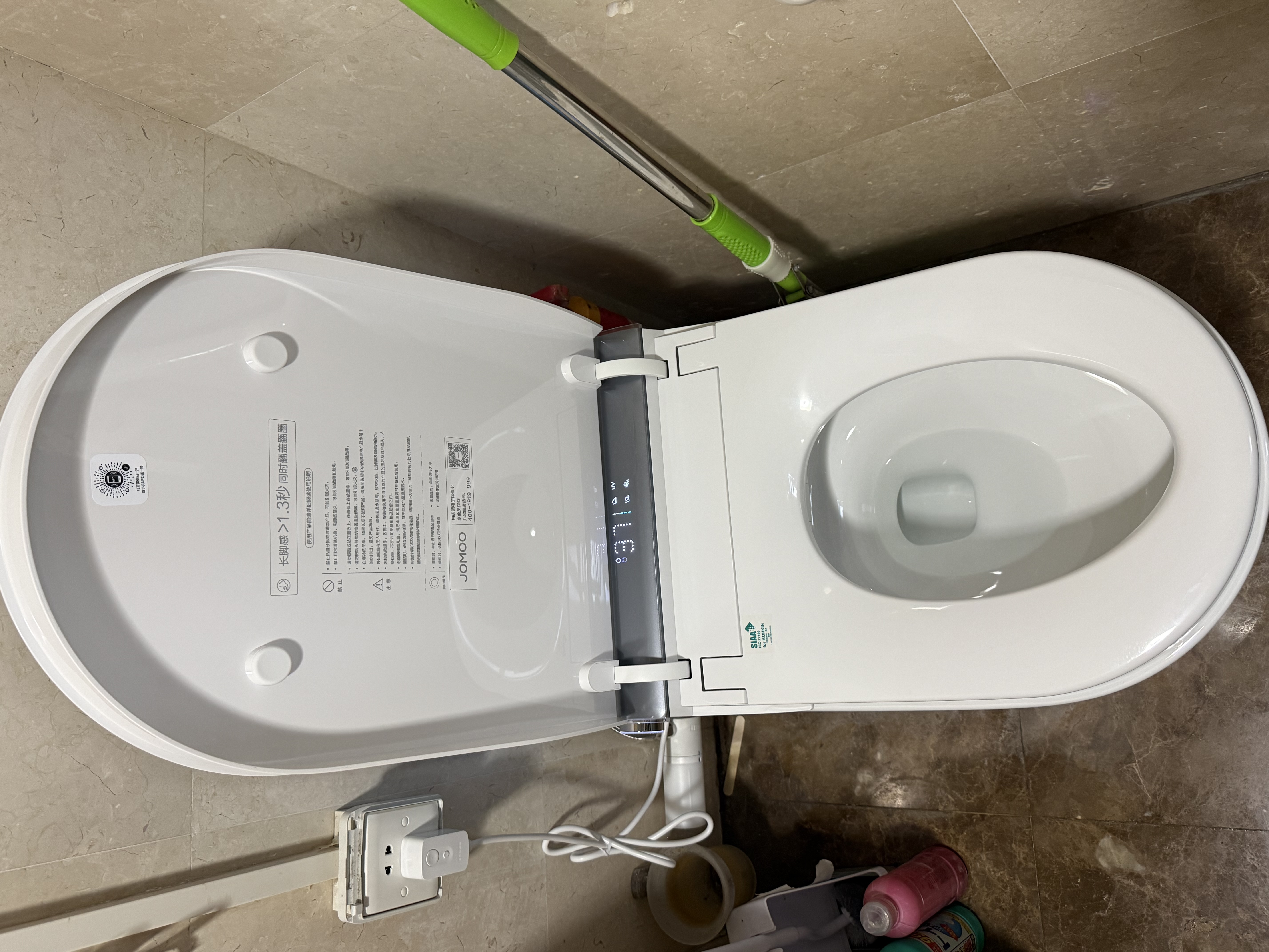 九牧（JOMOO）无界S7智能马桶家用马桶零靠墙智能坐便器自动翻盖自清洁坑距可调 【ZS780P】全家桶2.0丨靠近开盖丨涡轮洗自清洁丨 无极坑距（280mm-400mm） 实拍图