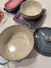 酷彩（Le Creuset）进口珐琅锅铸铁22/24/26cm圆形锅汤锅焖蒸炖煮锅炖锅煲汤微压锅 【1-3口之家】海蓝色 20cm 实拍图