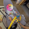 哈森熊婴儿摇摇椅哄娃神器哄宝宝哄睡摇篮躺椅可折叠可调节摇摇椅安抚椅 灰色双层网格款 实拍图