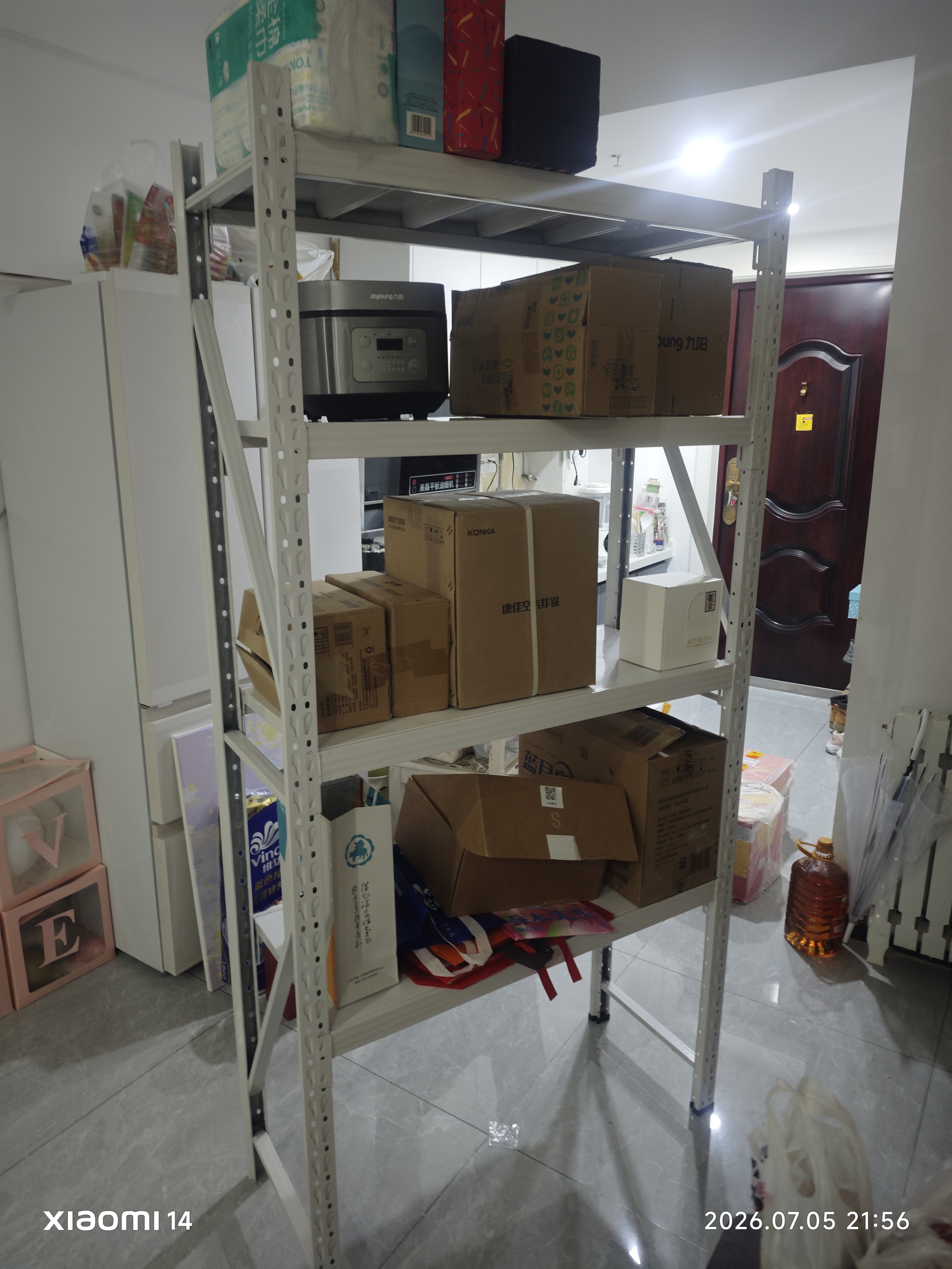 净魔师货架置物架仓储仓库家用落地储物间货物架加厚全钢多层展示架子 四层货架-中型【400KG】 长100宽40高200cm【升级承重】 实拍图