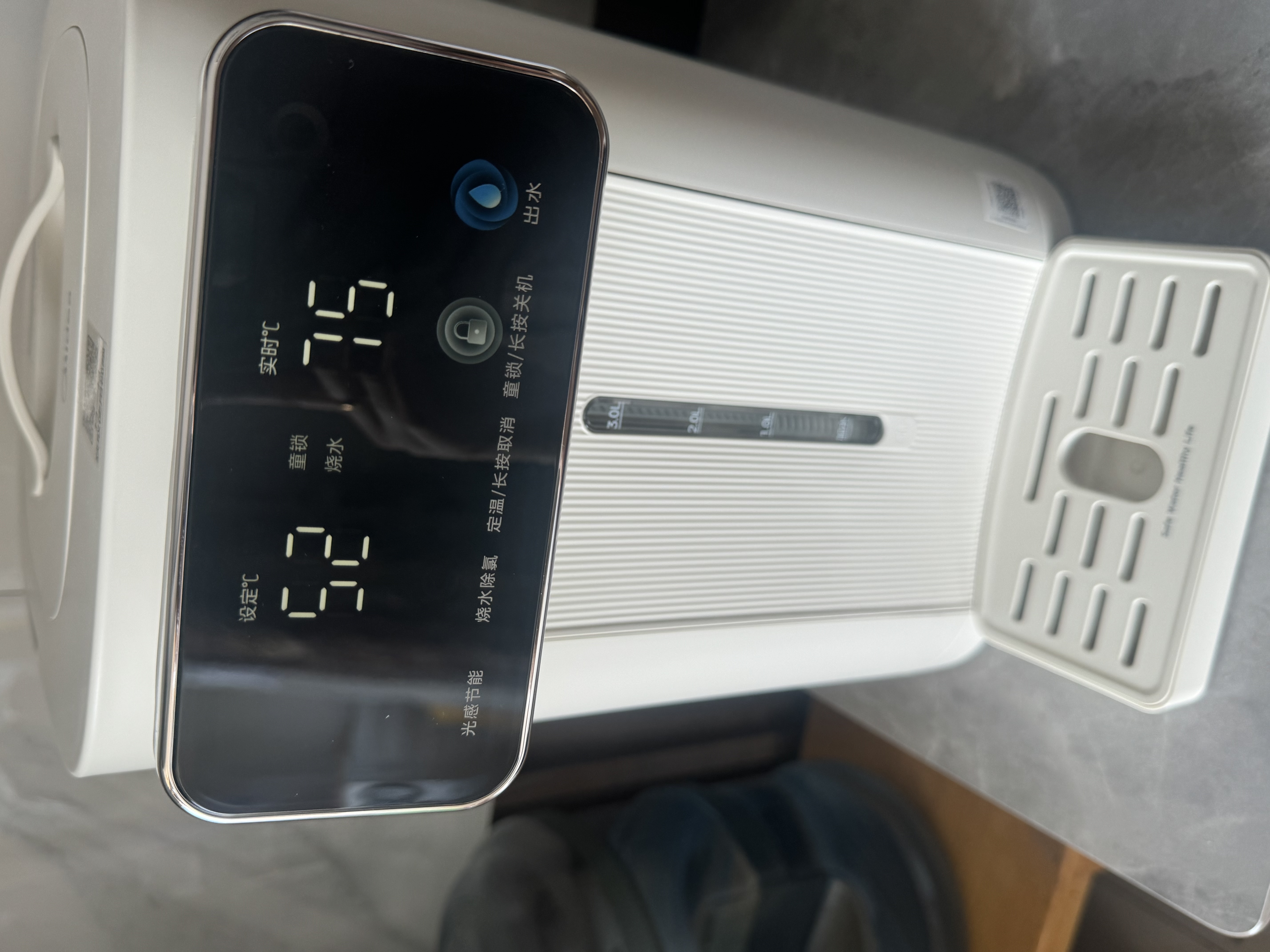美的（Midea）小魔方电热水瓶可拆5L恒温一体全自动除氯电热水壶316L不锈钢内胆保温水壶非即热式饮水机熟水机 5L 【小魔方SE】壶身分离 实拍图