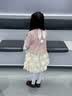 班喜迪女童秋装连衣裙新款洋气宝宝周岁礼服春秋儿童公主裙开衫套装裙子 粉色 110 实拍图
