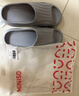 名创优品（MINISO）拖鞋男女家居情侣家用舒适浴室防滑防臭四季拖鞋  烟灰色44-45 实拍图