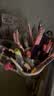 得力（deli）S01中性笔签字笔 0.5mm子弹头经典办公按动笔水笔 黑色 30支/盒 33489高考考试 实拍图