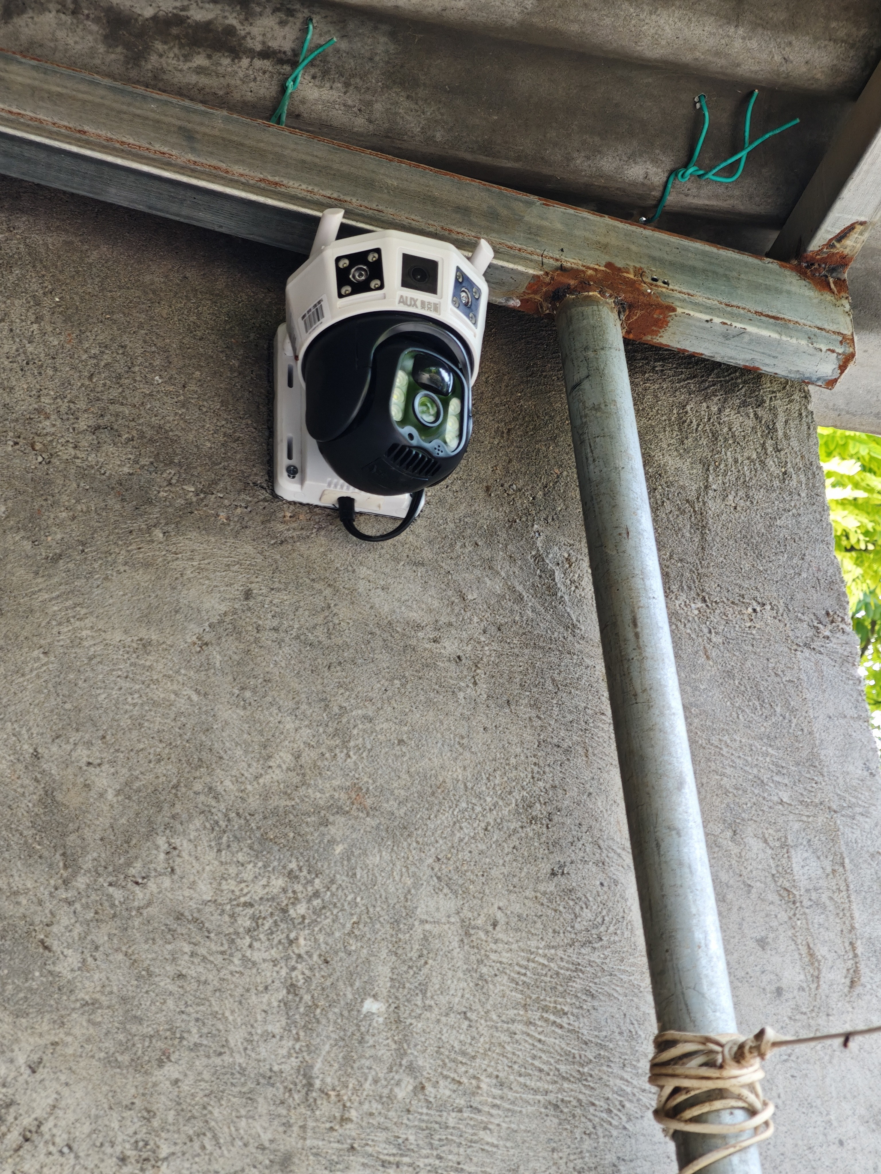 奥克斯4g太阳能摄像头室外无电无网终身免费流量免插电手机远程高清监控器家用户外360度无死角全景夜视 实拍图