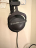 拜雅（beyerdynamic） DT770 PRO 头戴式 专业录音封闭式监听录音棚专用耳机 770pro HIFI音乐音质 高保真 高细节 80欧【天鹅绒耳罩】黑色限量版 实拍图
