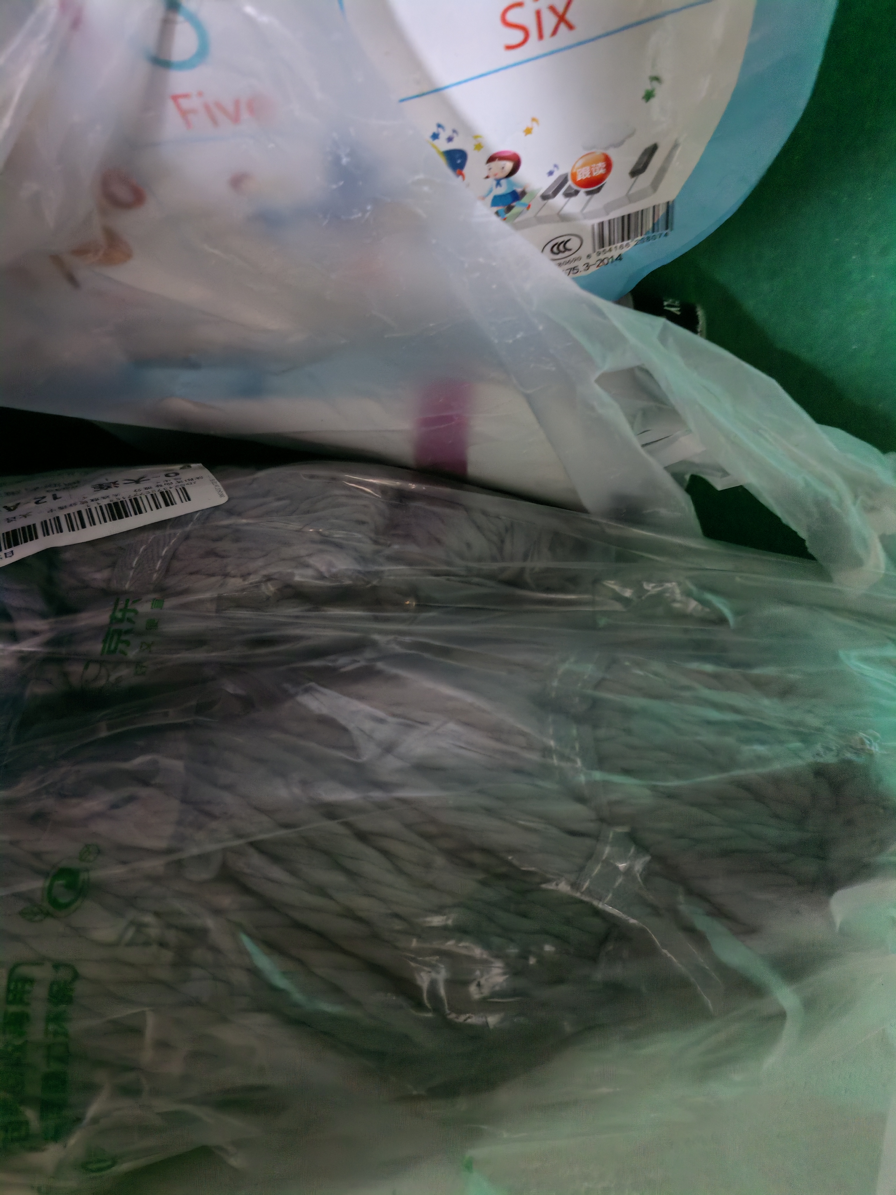 美丽雅自拧水拖把吸水墩布旋转挤水家用懒人免手洗老式地拖共2拖布 实拍图