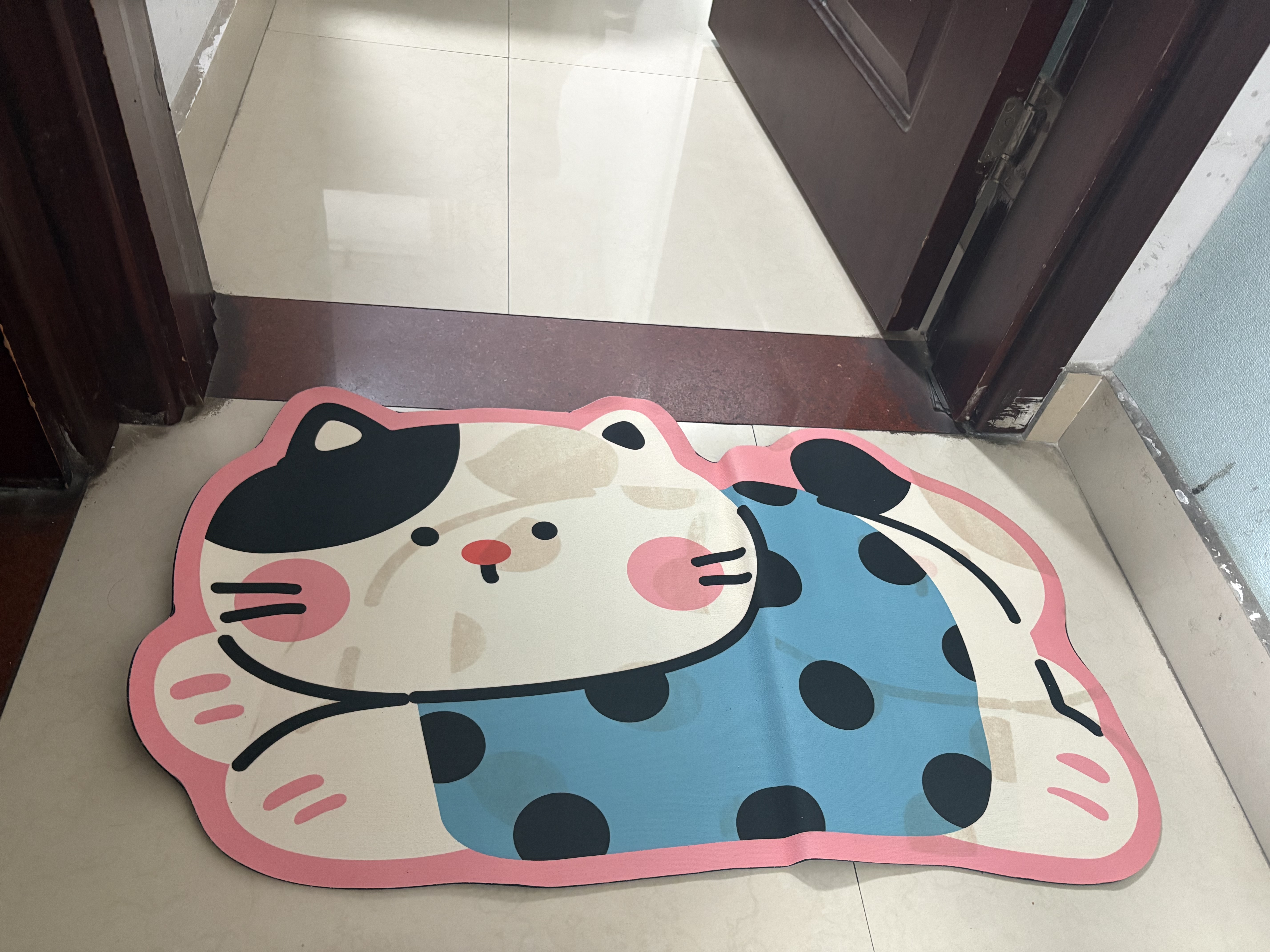 范爷家猫咪浴室地垫吸水硅藻泥脚垫浴室卫生间防滑垫卡通家用卫浴地毯 实拍图