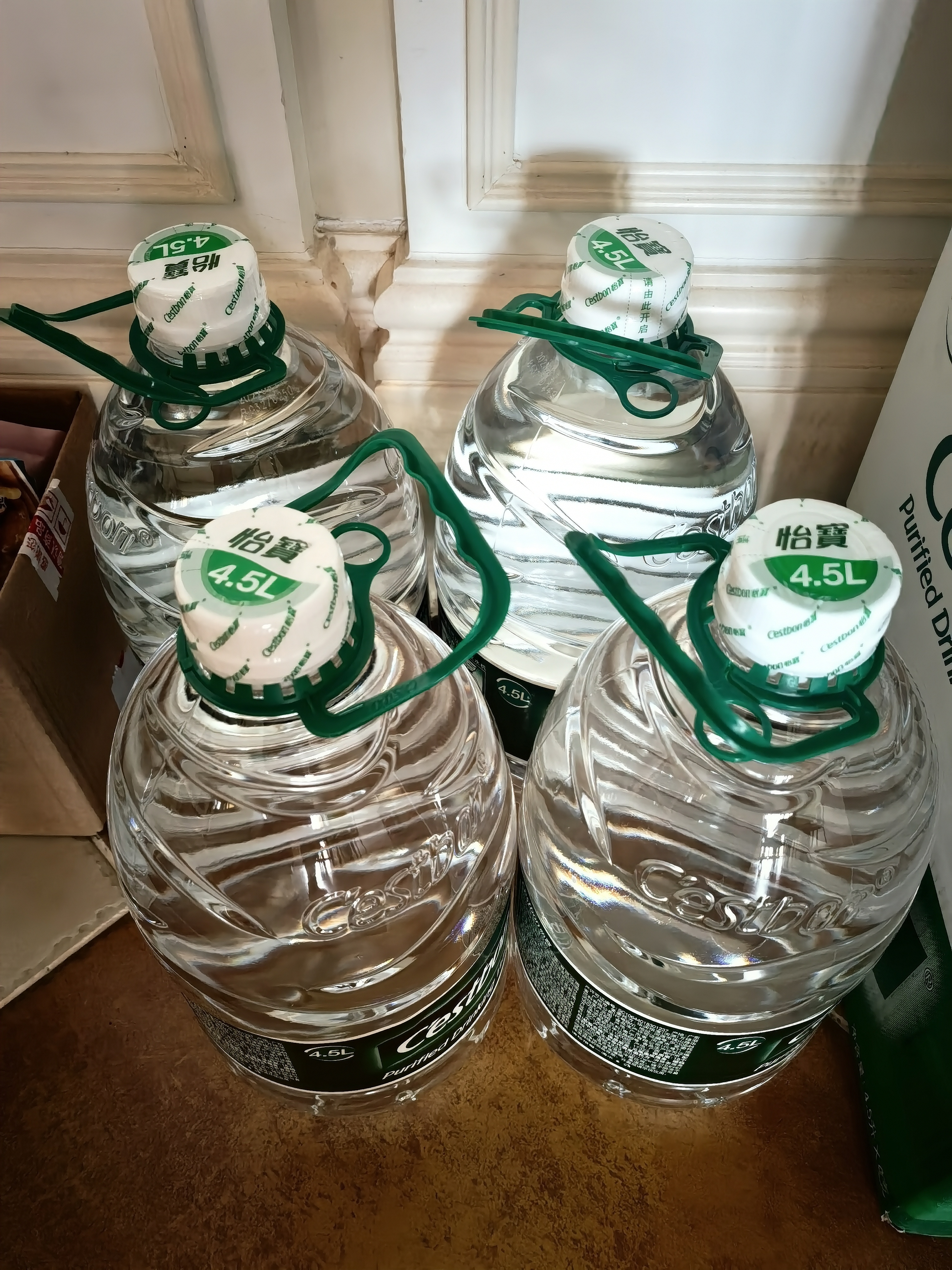 怡宝 饮用水 纯净水4.5L*4桶装水 整箱装 实拍图