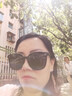 新款大框墨镜女显脸小韩版潮流网红街拍方圆脸防紫外线太阳眼镜 黑色 实拍图