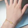 周六福四叶草足金999黄金手链女七夕礼物计价A0711666 约2.11g 16+3cm 实拍图