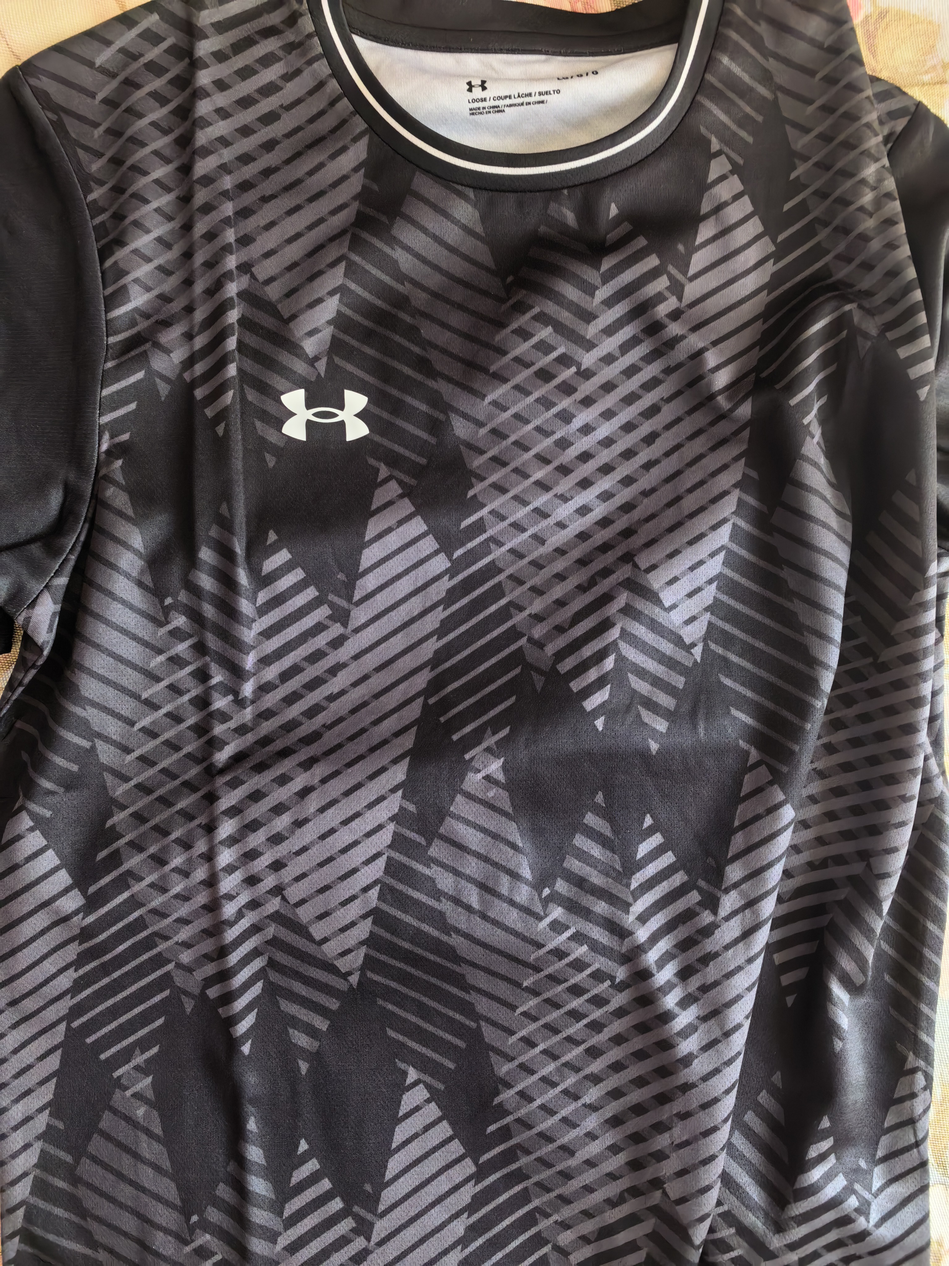 安德玛（Under Armour）速干运动短袖T恤男夏季足球上衣吸湿排汗健身透气训练服球衣 实拍图