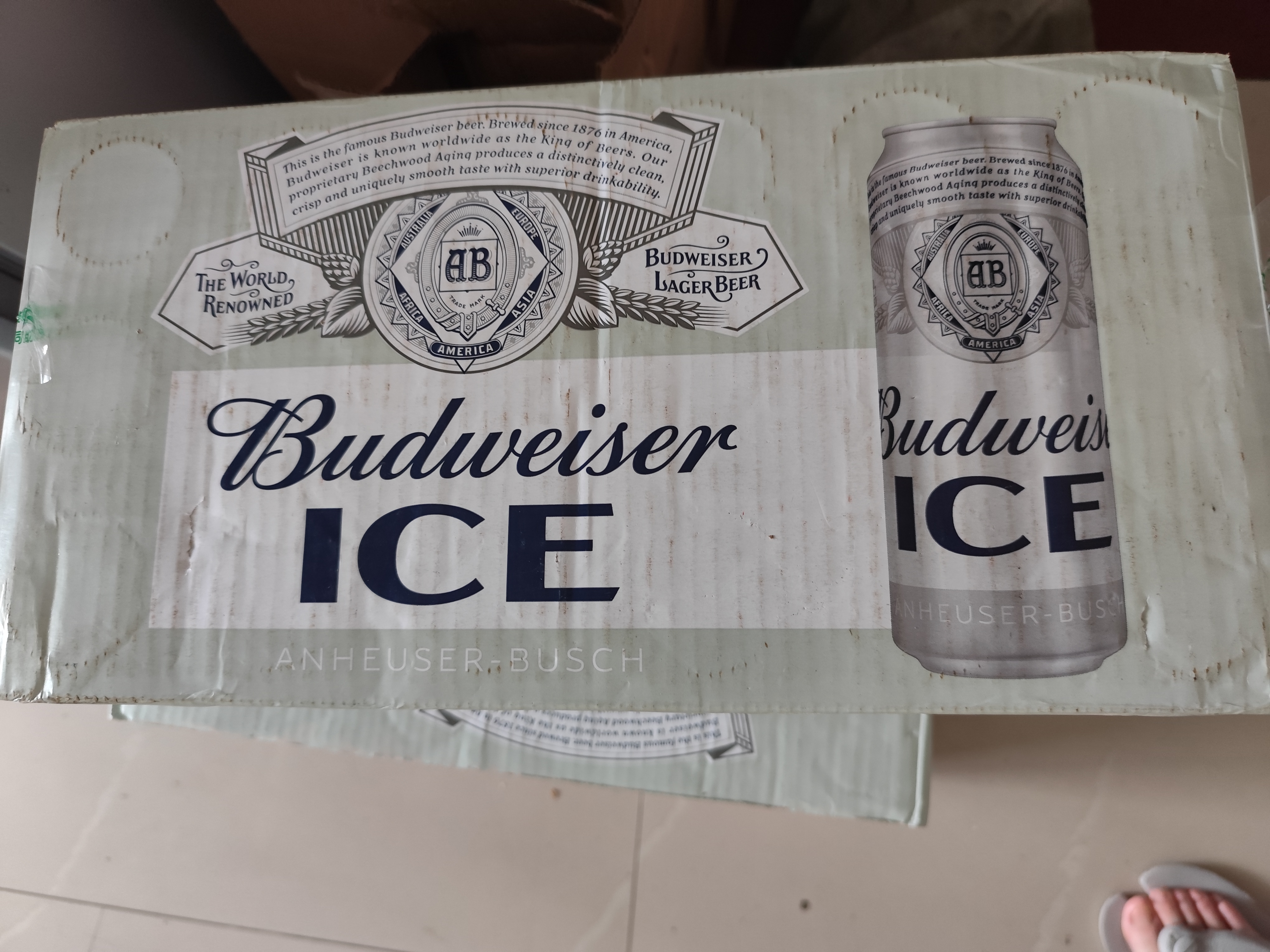 百威冰啤酒500ml*18听整箱装【99%好评】京东自营 实拍图