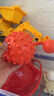 费雪（Fisher-Price）儿童玩具小皮球甩甩摇铃球黄色(含辰太按摩球红色)生日礼物礼品 实拍图