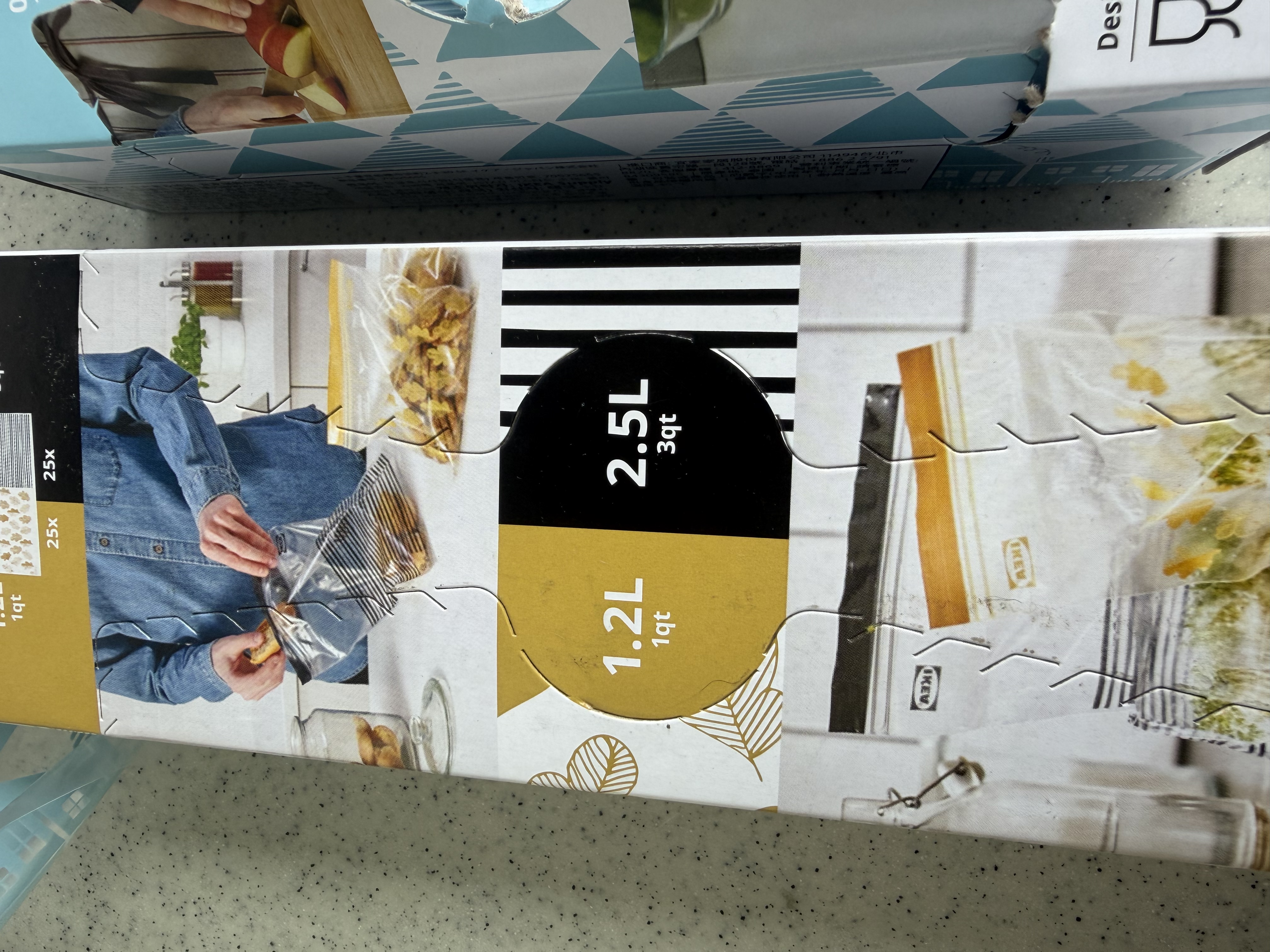 宜家（IKEA）ISTAD艾斯塔密封袋食品袋平口密实保鲜自封袋防漏收纳袋 【人气组合 】 共110件（小+中+大）四色2盒装 实拍图