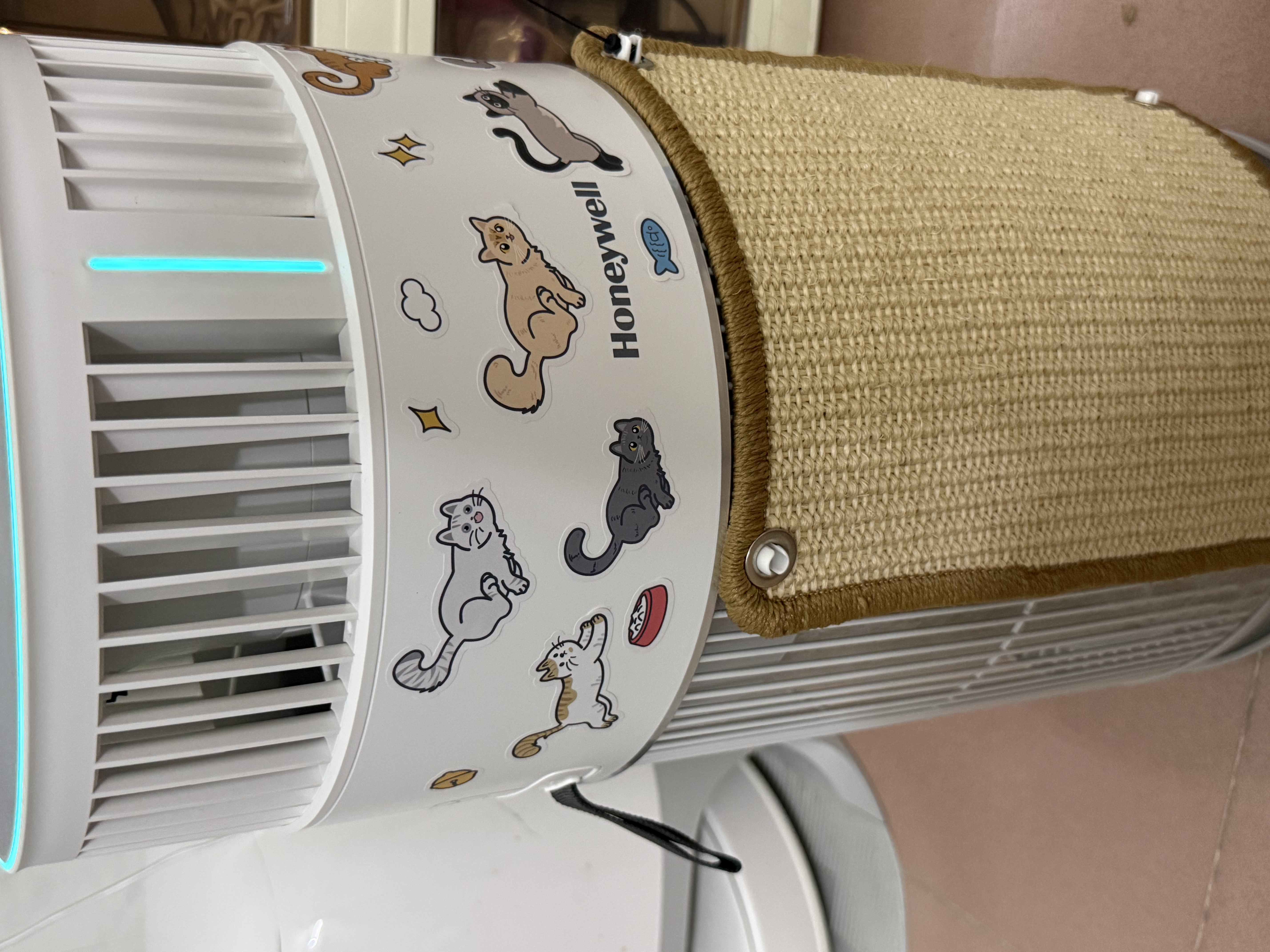 霍尼韦尔（Honeywell）宠物空气净化器吸猫毛除过敏源猫猫搭子 猫毛净化器杀菌消毒除异味KJ360F-C22W 实拍图