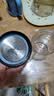 京东京造 茶杯 双层玻璃茶水分离泡茶咖啡杯子带把手大容量500ml 实拍图