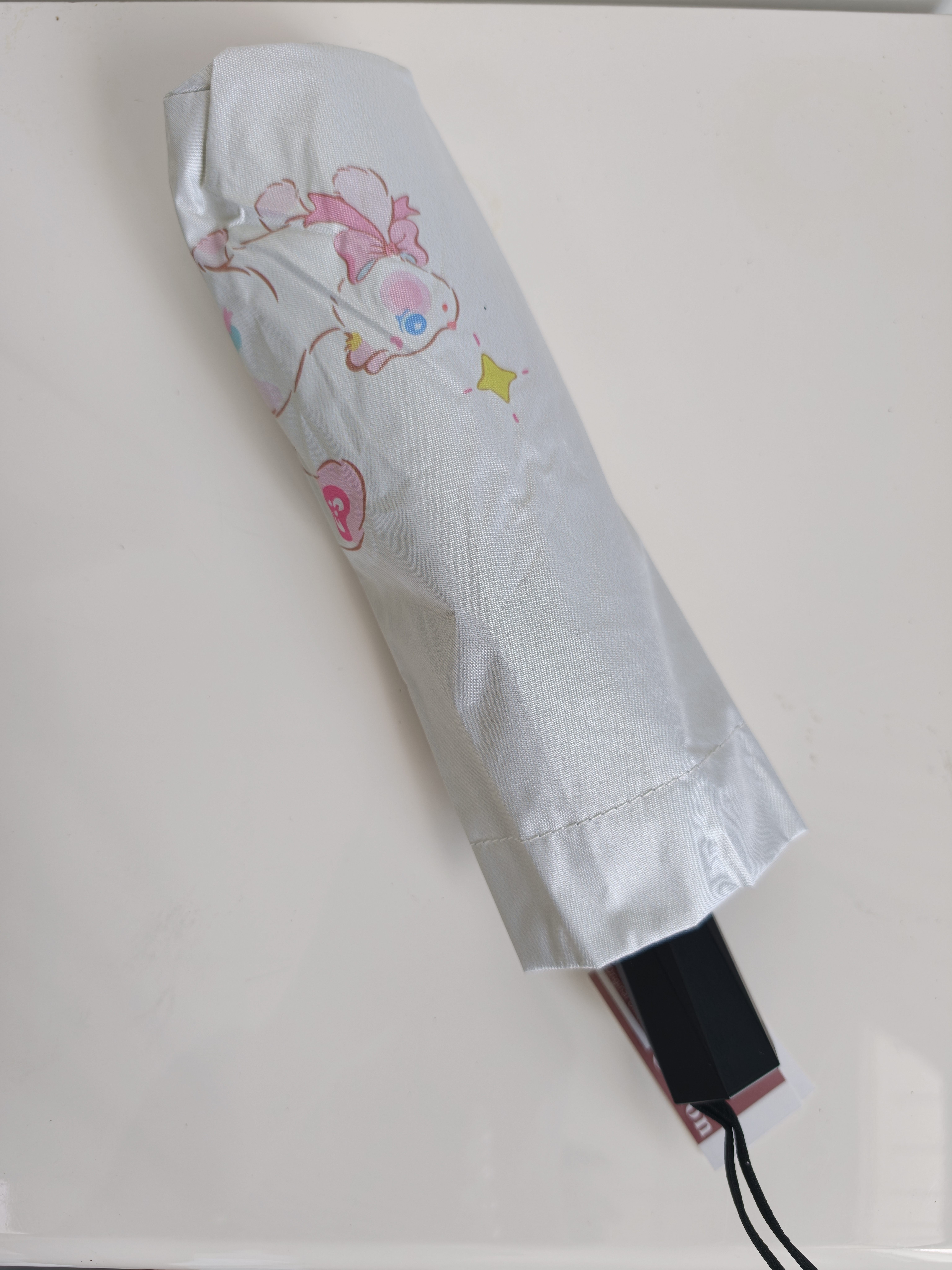 C'mon防晒太阳伞三折晴雨伞遮阳伞女防紫外线upf50+ 闪闪猫三折 实拍图