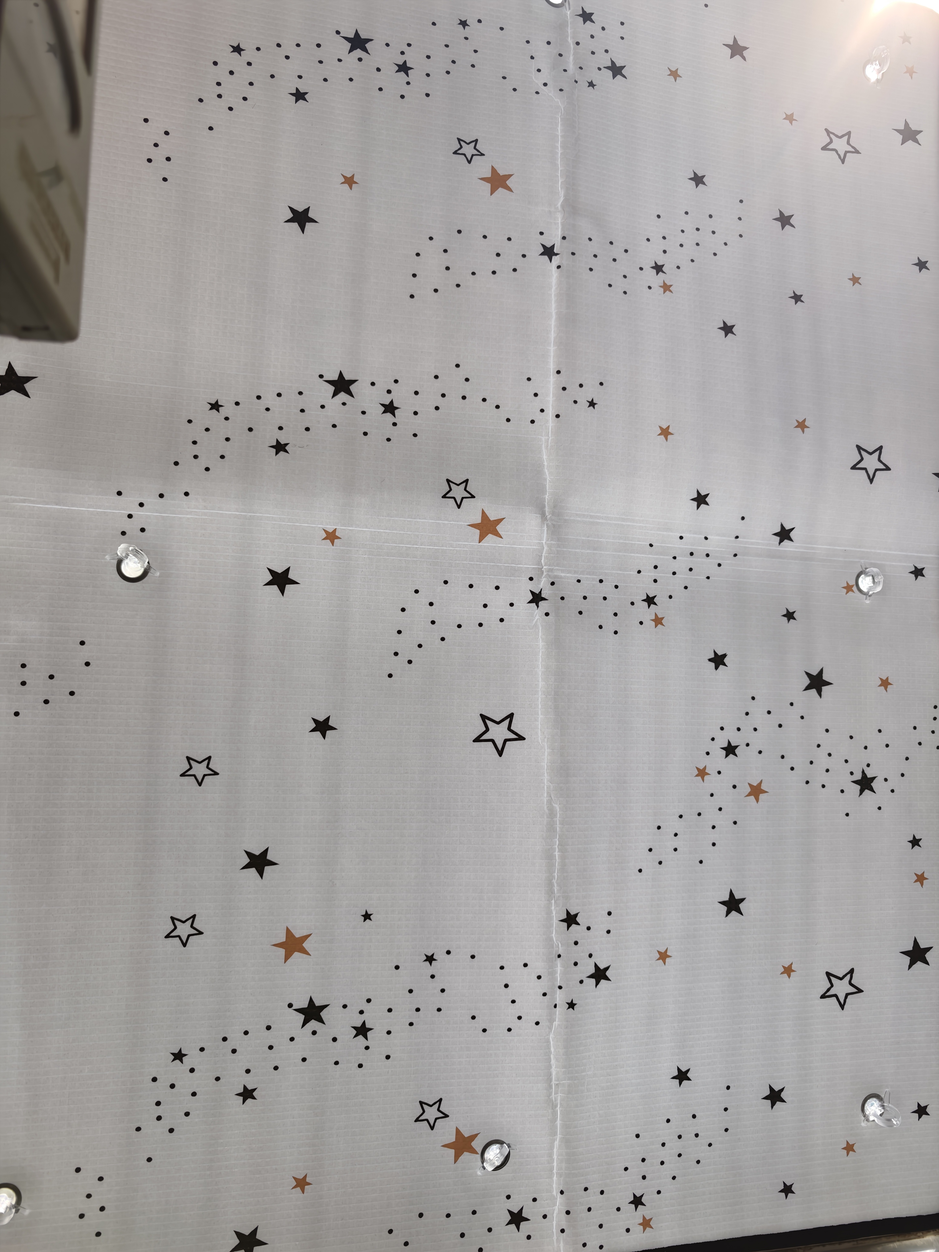 安贝易玻璃隔热膜窗户防晒膜阳光房阳台遮阳窗帘降温遮阳板顶帘布免打孔 包黑边+耐高温吸盘【满天星斗】 定制尺寸【联系在线客服咨询】 个 实拍图