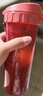 特百惠（Tupperware）茶韵500ml塑料杯男女士学生运动水杯子大容量泡茶杯 西柚红 实拍图