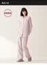 MUJI[自营限定款]女士无侧缝 双层纱织睡衣 纯棉家居服 浅粉红色 L 实拍图