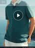 KOLON SPORT/可隆户外吸湿速干T恤 男士抗菌珠地POLO衫 LHPT6MTT25-IN 青墨色 XL 180/100A 实拍图