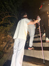 开拓者（pioneer）天狼星2系登山杖碳纤维拐杖铝合金折叠伸缩手杖户外徒步越野 粉 实拍图