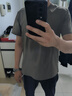 速干衣运动弹力纯色基础短袖t恤夏季新款男女同款 卡其色 L 实拍图