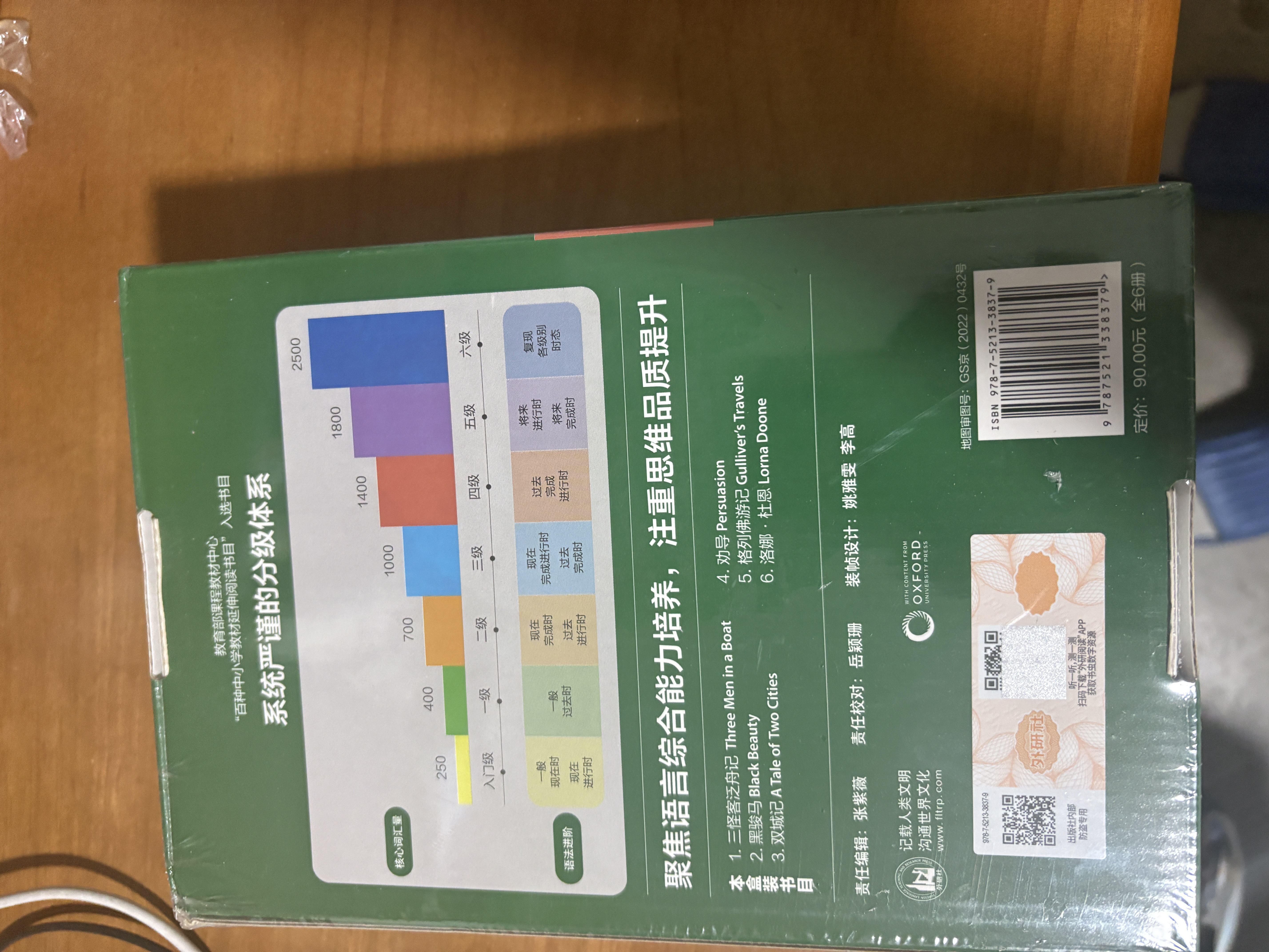 书虫升级版四级1 高一高二 牛津英汉双语读物（套装共6册 附扫码音频、习题答案、读后测评）格列佛游记 双城记 实拍图