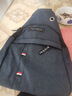 Chest bag男士时尚休闲胸包简约单肩包便捷轻便胸前包潮流斜挎包 蓝 色单层 实拍图