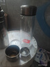 京东京造双层加厚玻璃杯 无铅高硼硅带茶隔水杯304茶隔泡茶杯男士360mL 实拍图