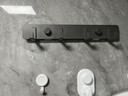 京东京造 Space+ 挂钩排钩免打孔吸盘浴室卫生间置物架门后衣服挂钩太空铝 实拍图
