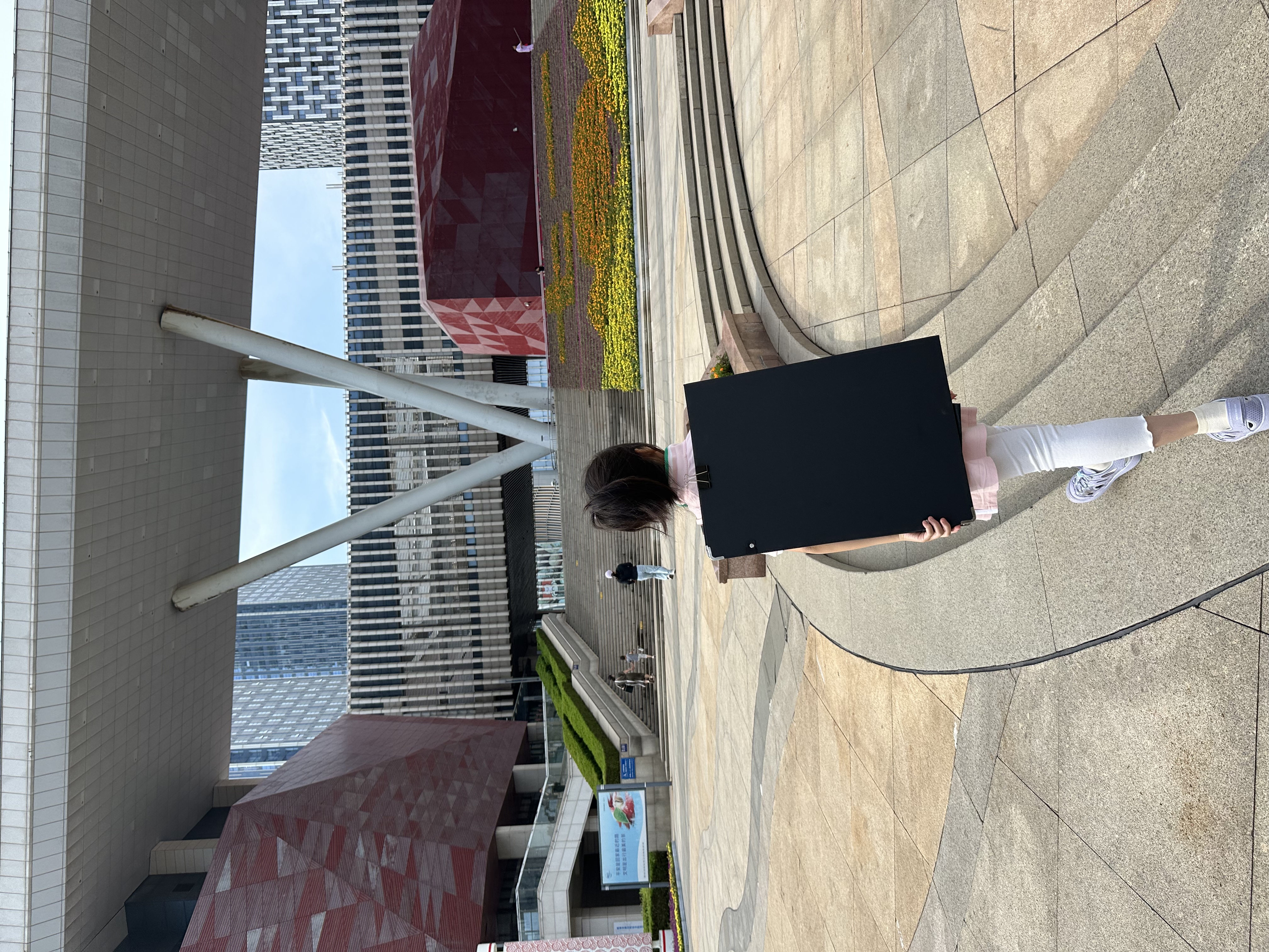 中盛画材(transon)4K速写板带兜写生画夹折叠素描画板夹绘图板画夹学生画袋收纳儿童初学者套装工具黑色美术写生 实拍图