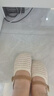 回力镂空编织勃肯鞋包头半拖鞋女外穿新款夏季厚底内增高凉鞋 米棕 37 实拍图