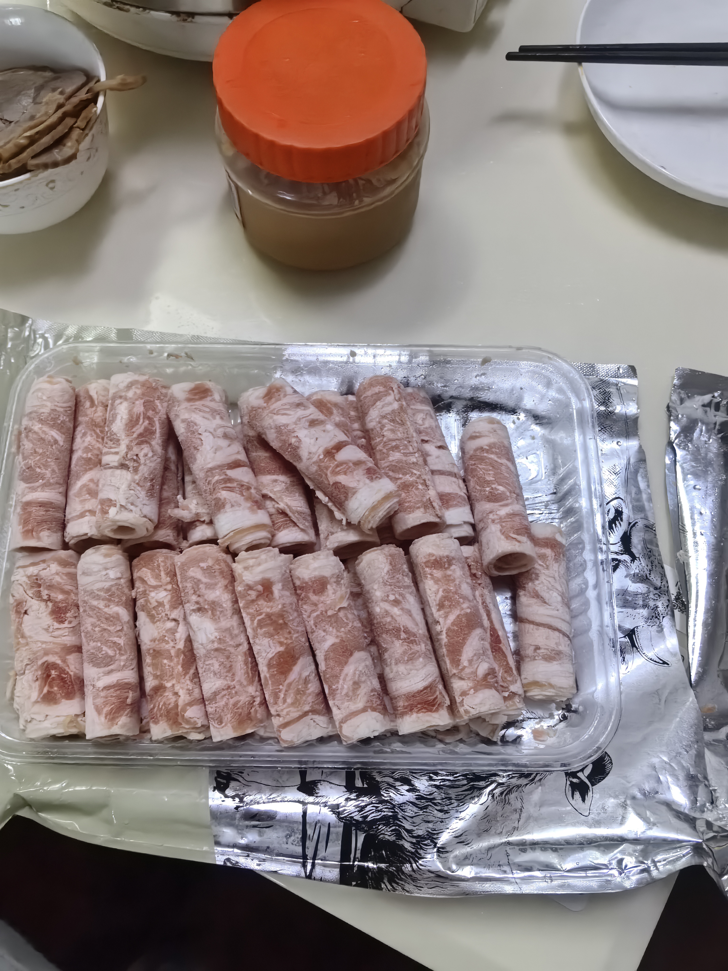元牧希厚切羔羊肉卷净重1斤 火锅食材切肥牛羊卷涮锅羊肉片烧烤生鲜 实拍图