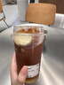 希诺双层玻璃杯带把手高档泡茶杯子男家用办公透明水杯XN-9321 435mL 实拍图