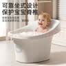 iuu儿童泡澡桶 加厚宝宝洗澡桶 婴儿洗澡盆家用沐浴桶洗澡神器 【0-15岁】加厚泡澡桶-北欧灰 材质：食品级PP材质，无添加回料 实拍图