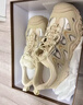 骆驼（CAMEL）丑萌登山鞋女时尚撞色户外休闲鞋 L24M076602 米/银/粉 37 实拍图